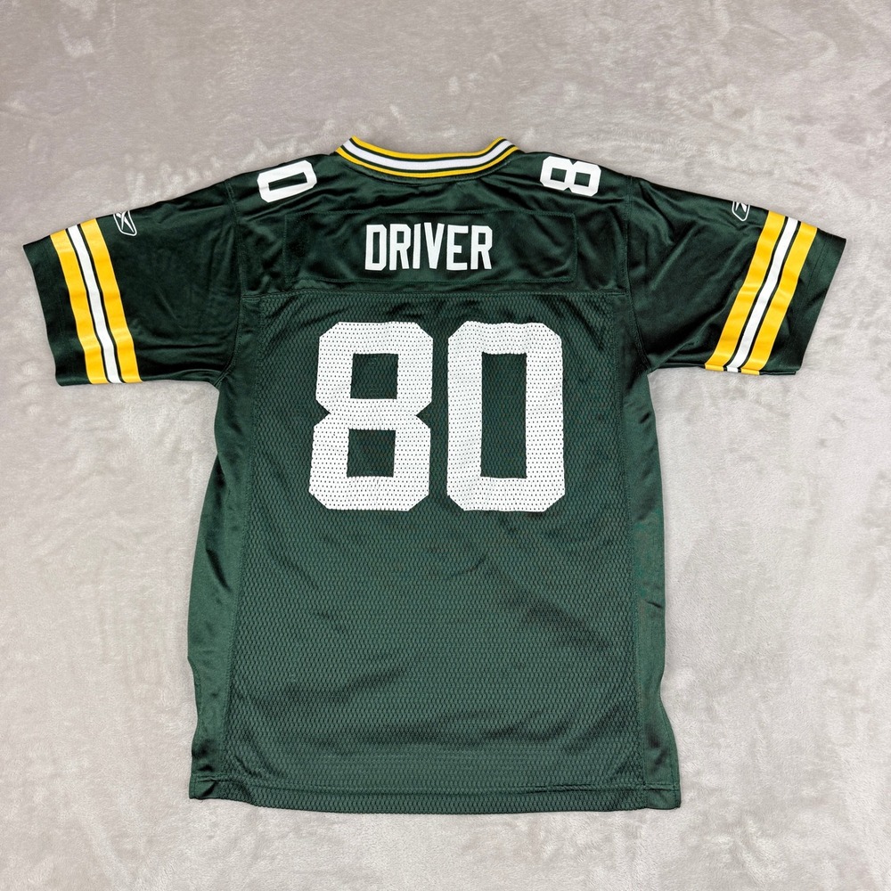 VTG Reebok Green Bay Packers Youth L Green Donald Driver 80 NFL Onfield NFL 00s - Picture 5 of 10